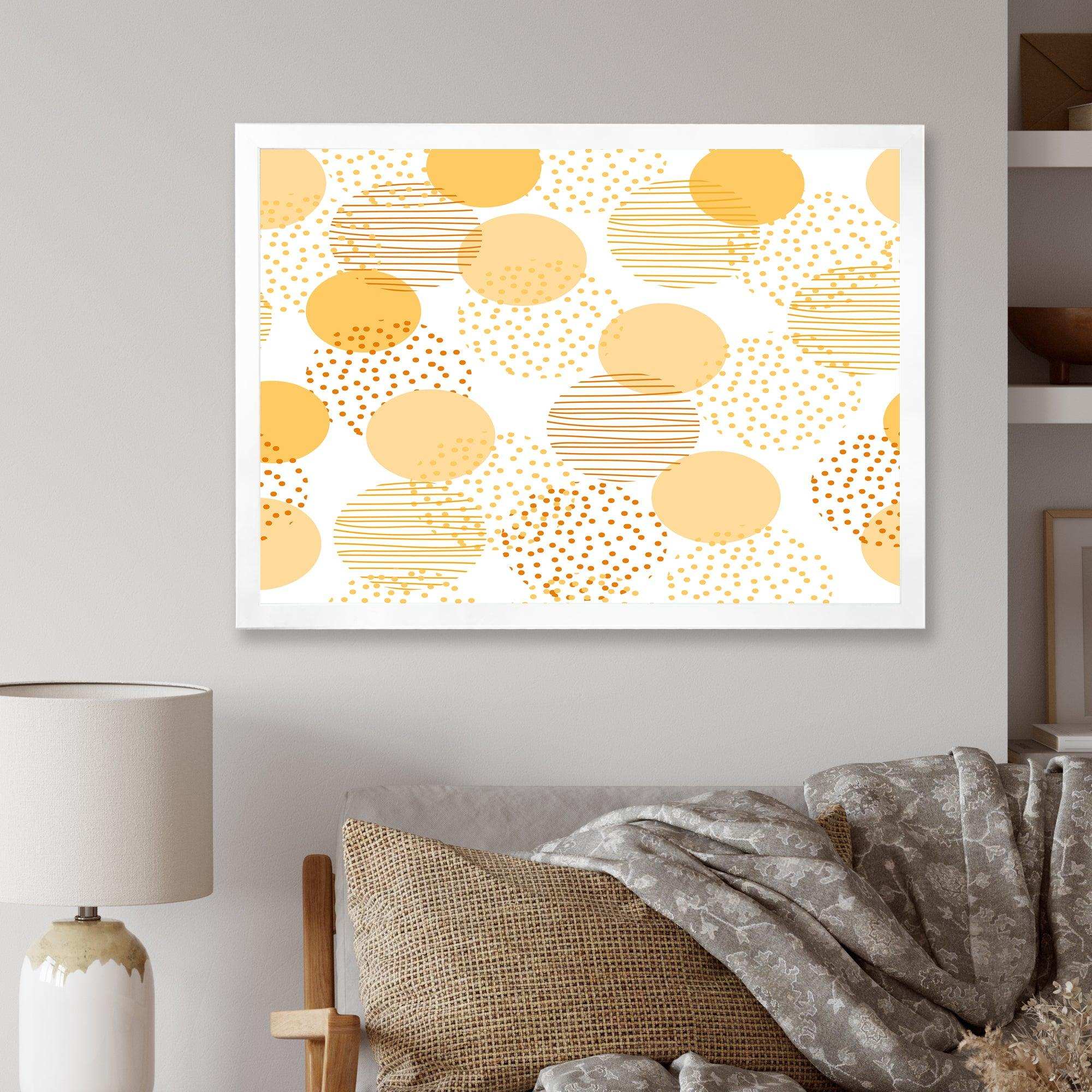 Circular Abstract Retro Geometric IX