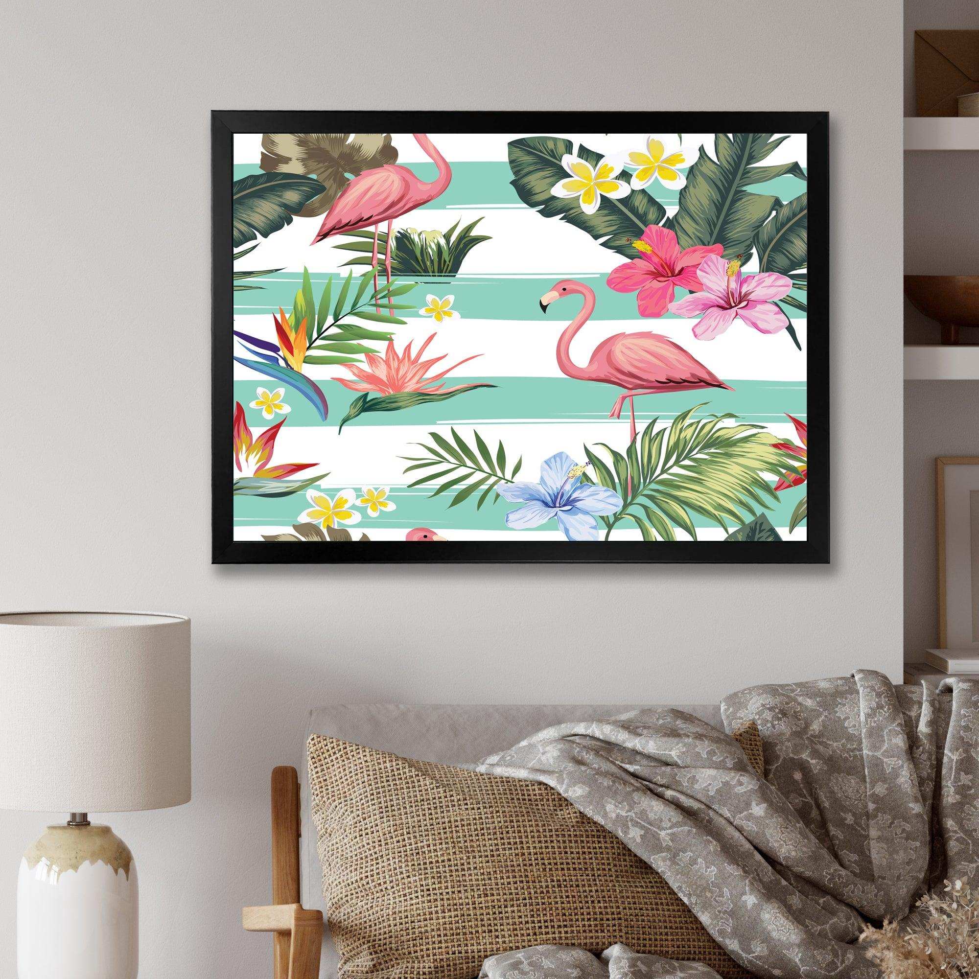 Tropical Botanicals, Flowers and Flamingo