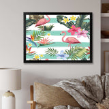 Tropical Botanicals, Flowers and Flamingo