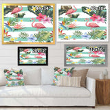 Tropical Botanicals, Flowers and Flamingo
