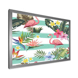 Tropical Botanicals, Flowers and Flamingo