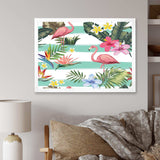 Tropical Botanicals, Flowers and Flamingo