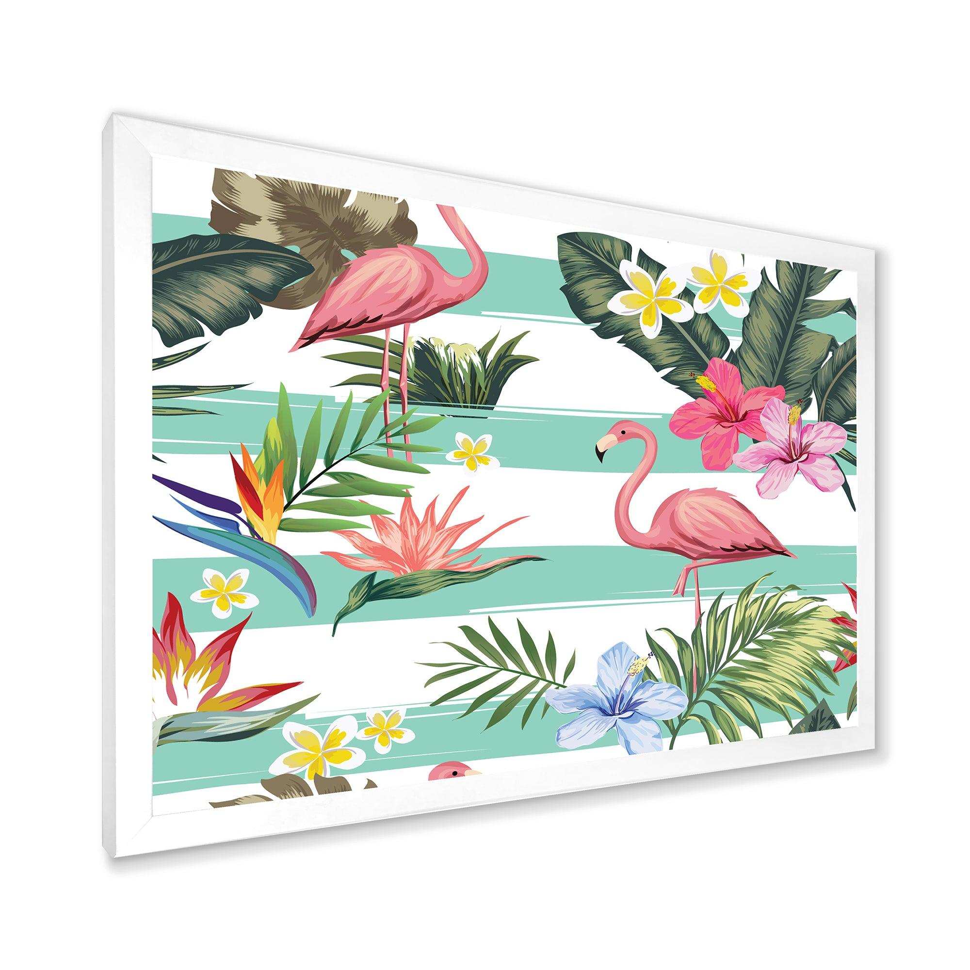 Tropical Botanicals, Flowers and Flamingo