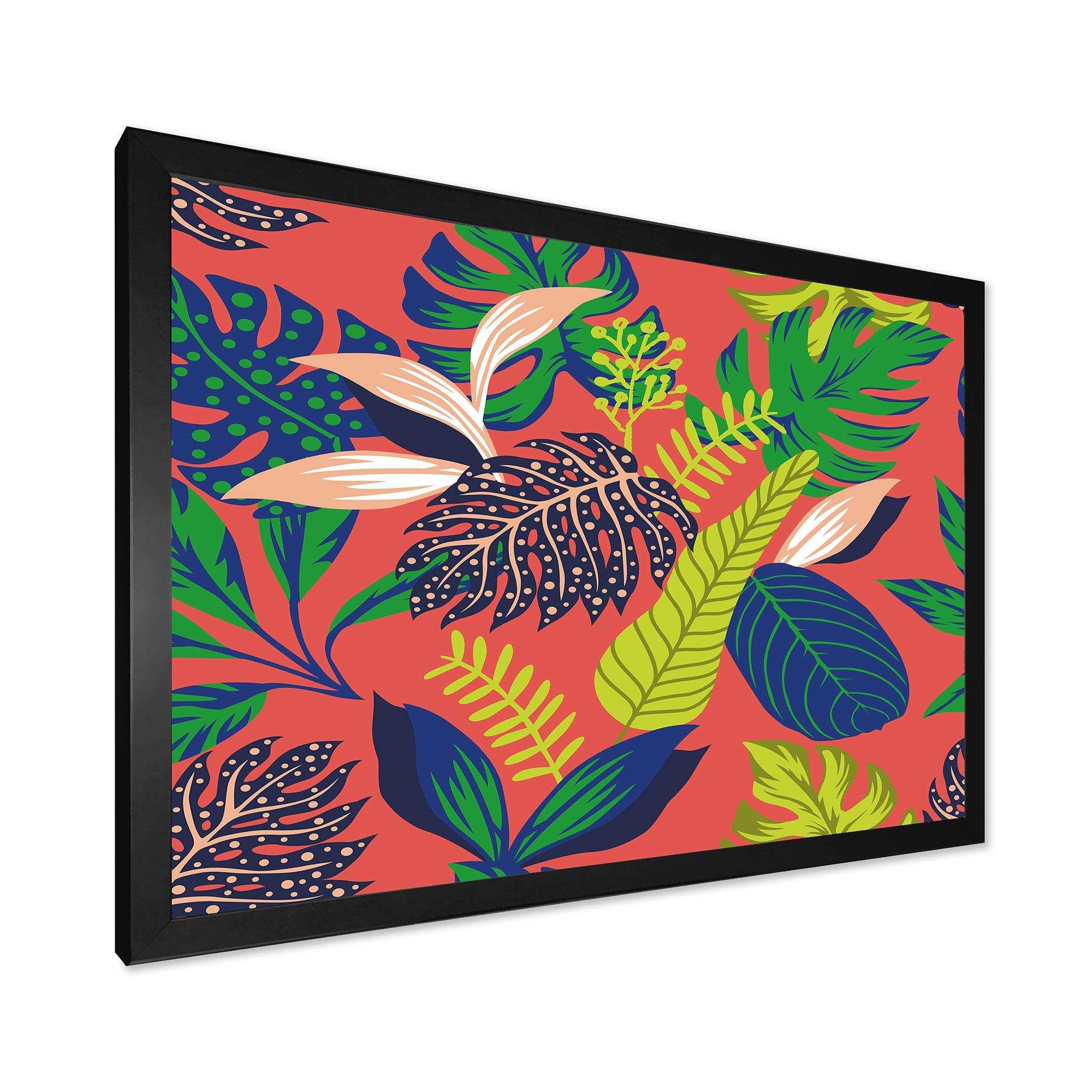 Retro Tropical Leaves I