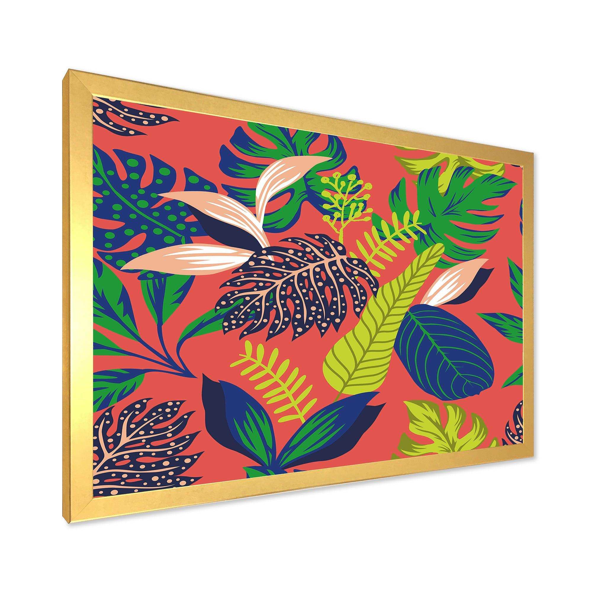 Retro Tropical Leaves I