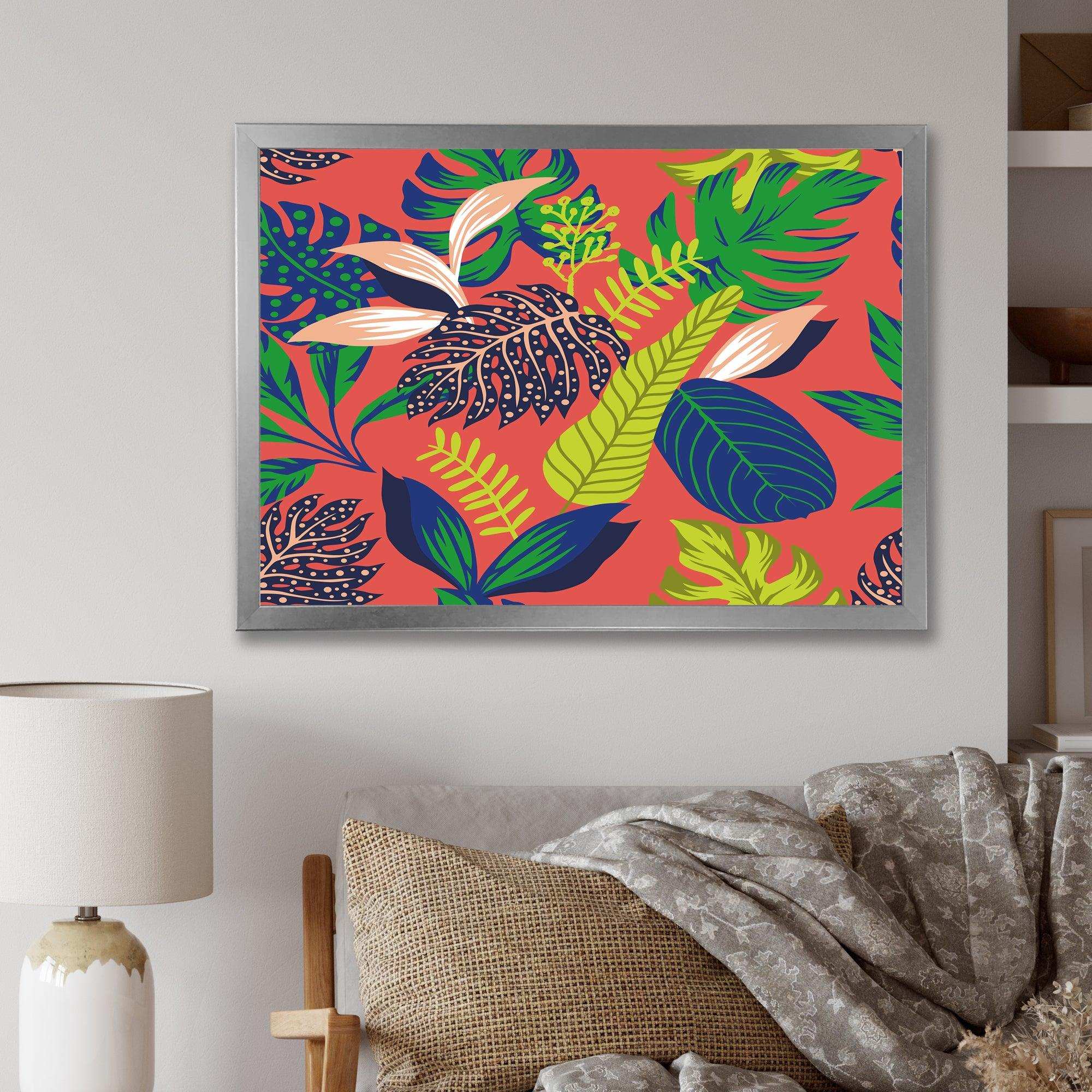 Retro Tropical Leaves I