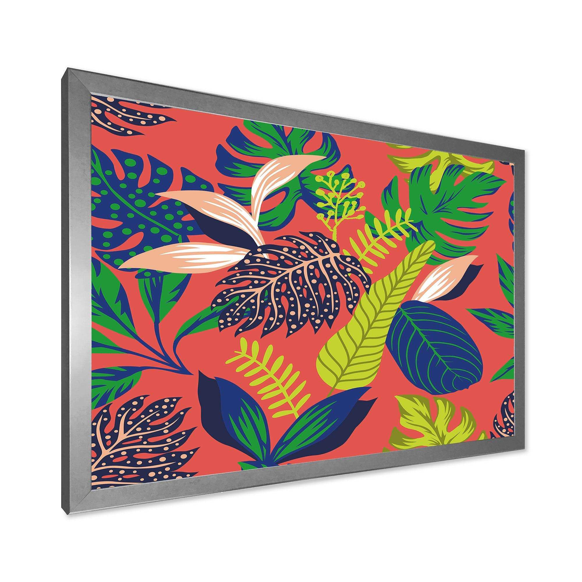 Retro Tropical Leaves I