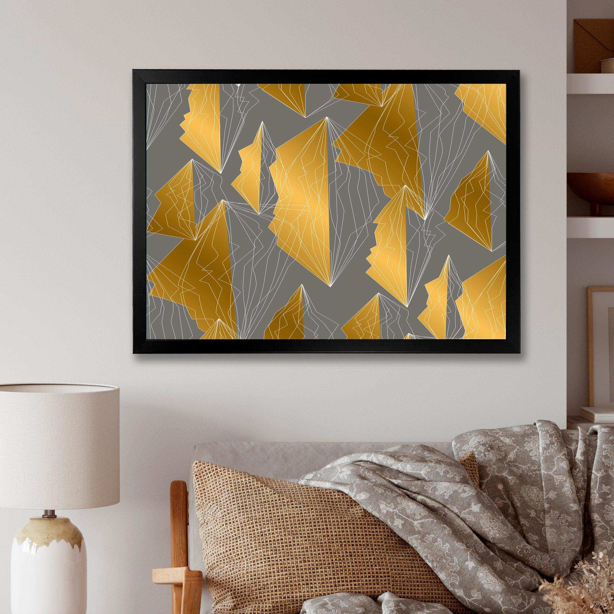 Golden Polygon Pattern