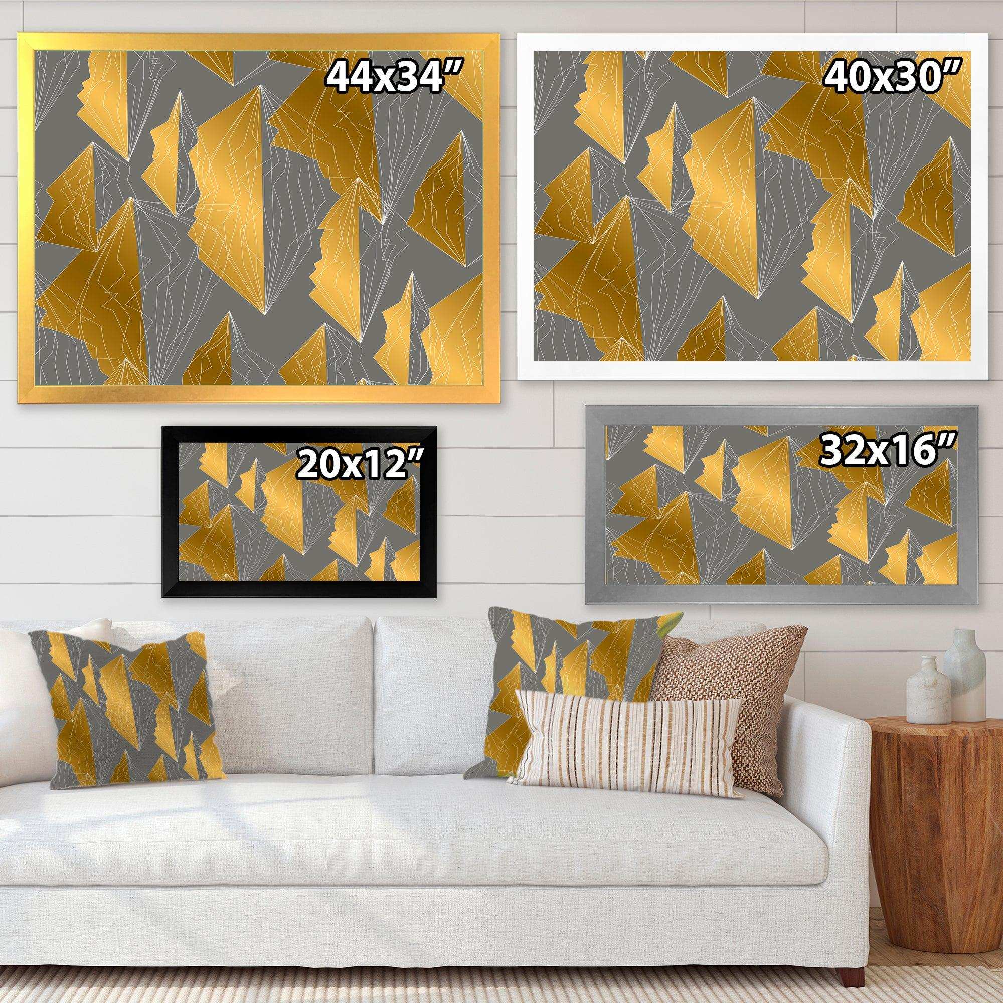 Golden Polygon Pattern