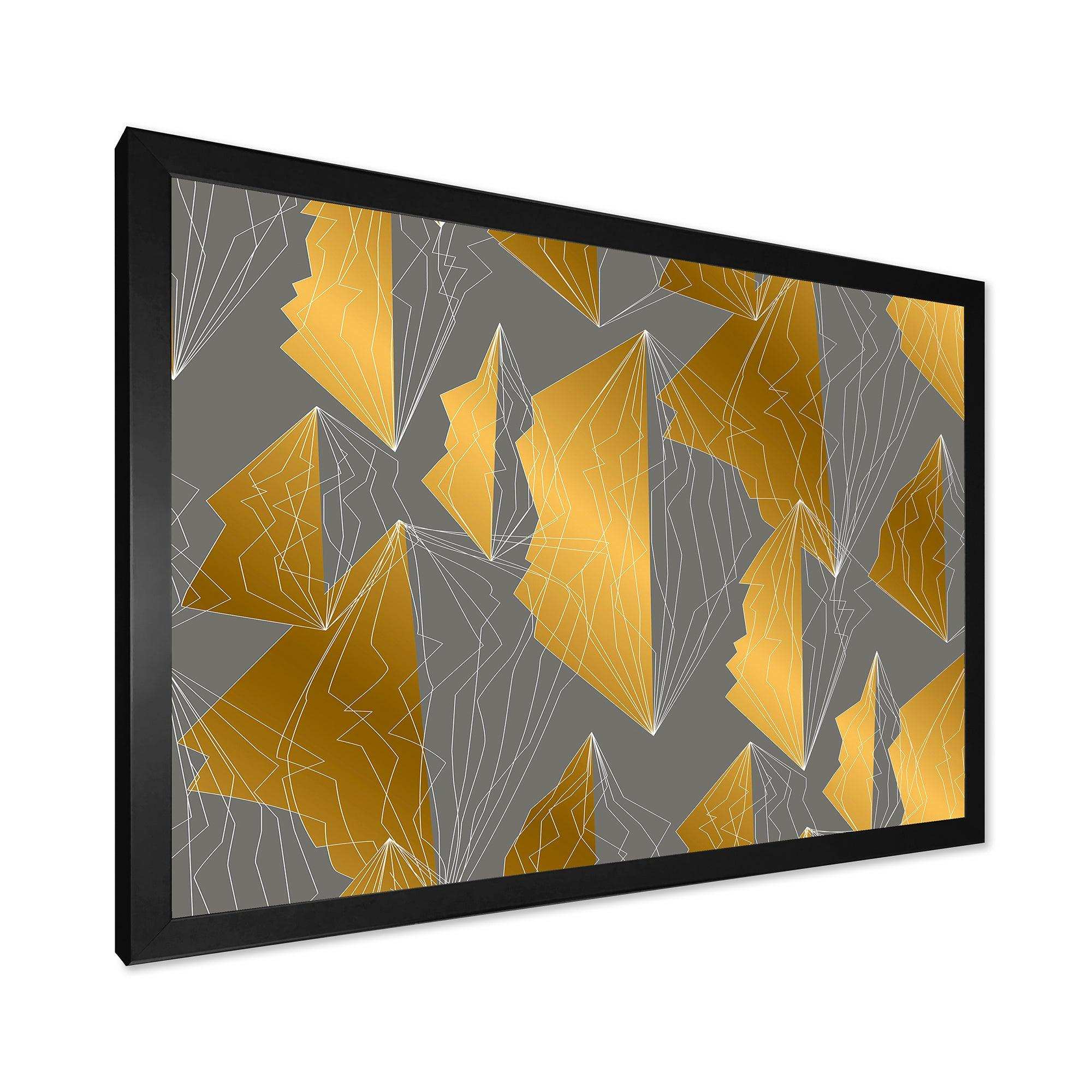 Golden Polygon Pattern