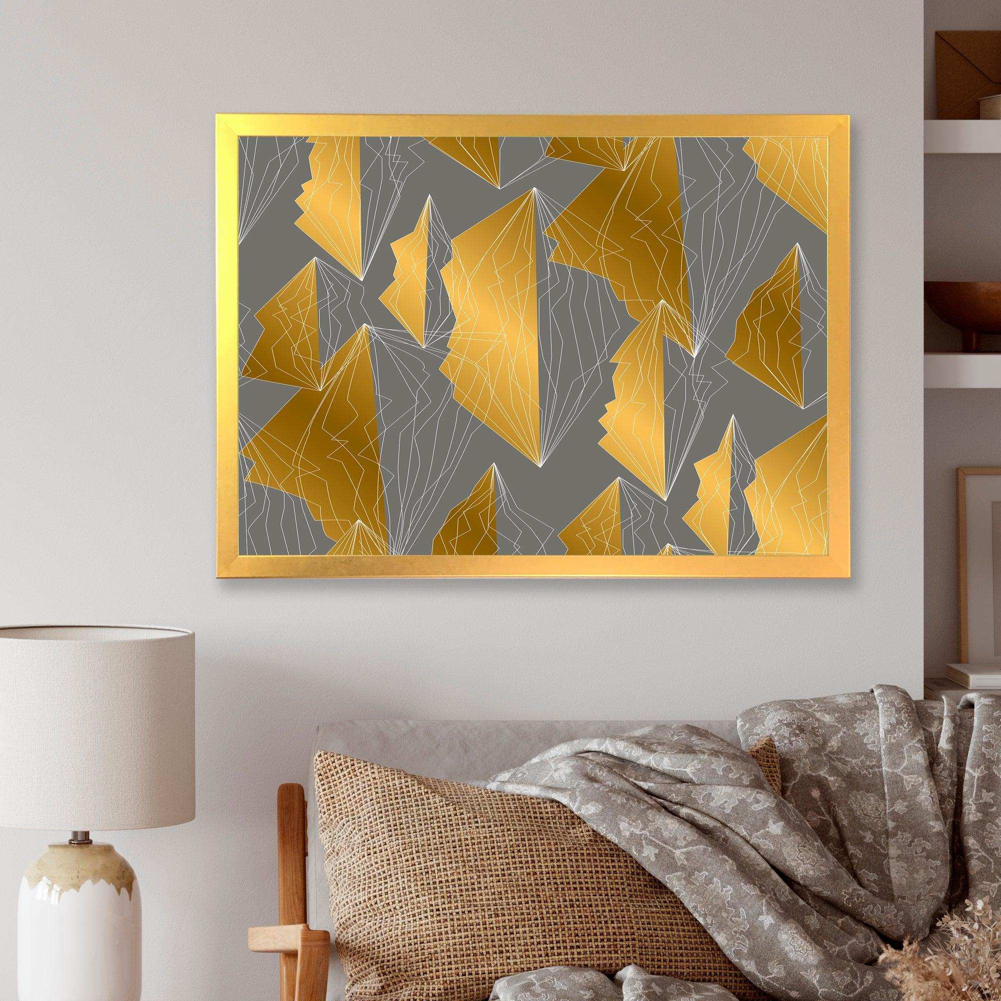 Golden Polygon Pattern