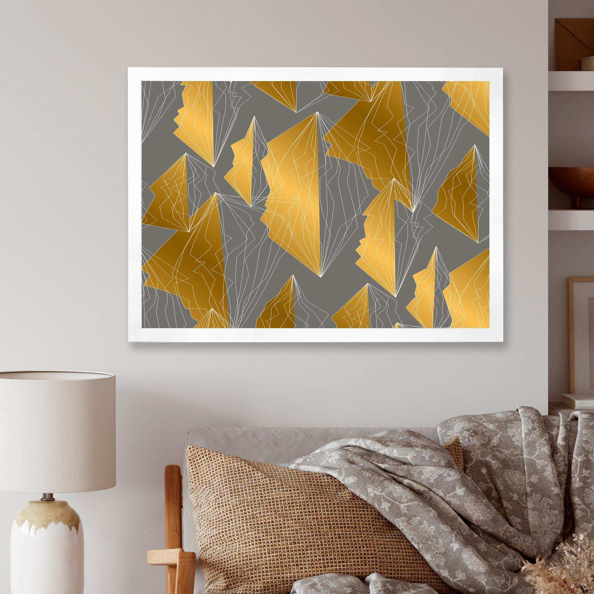 Golden Polygon Pattern