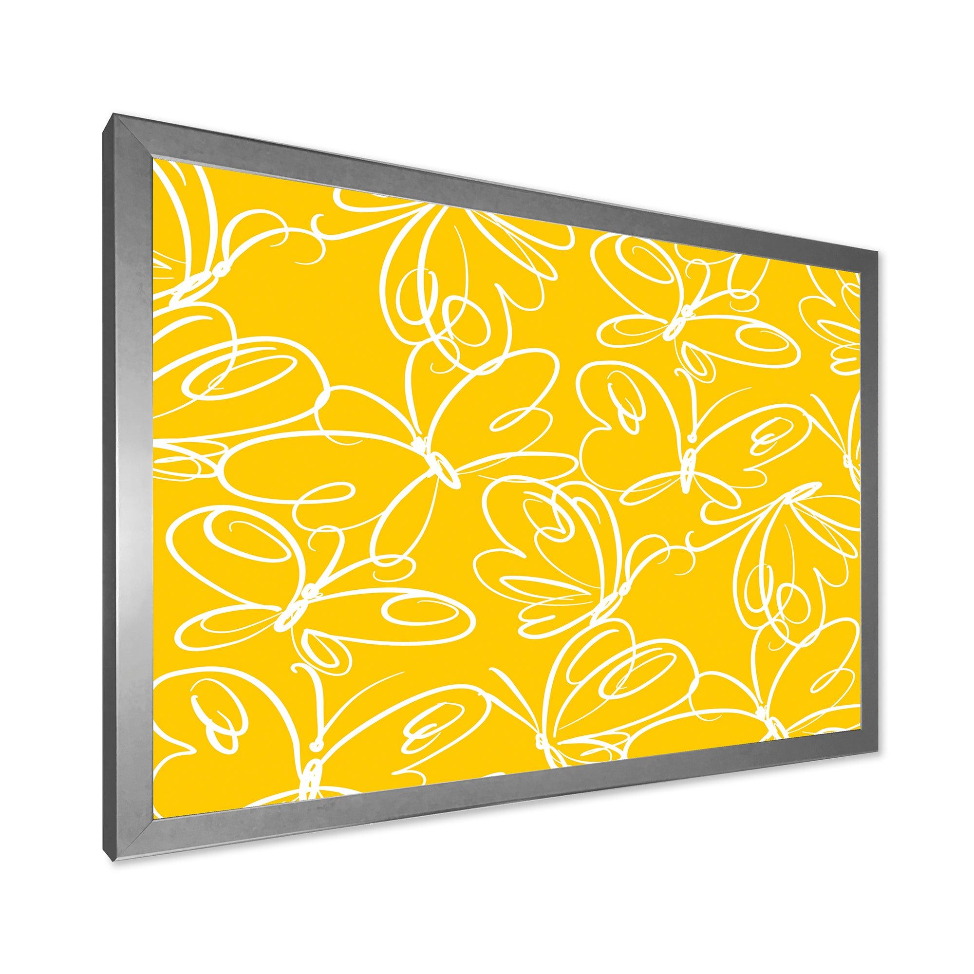 Butterflies hand drawn color pattern