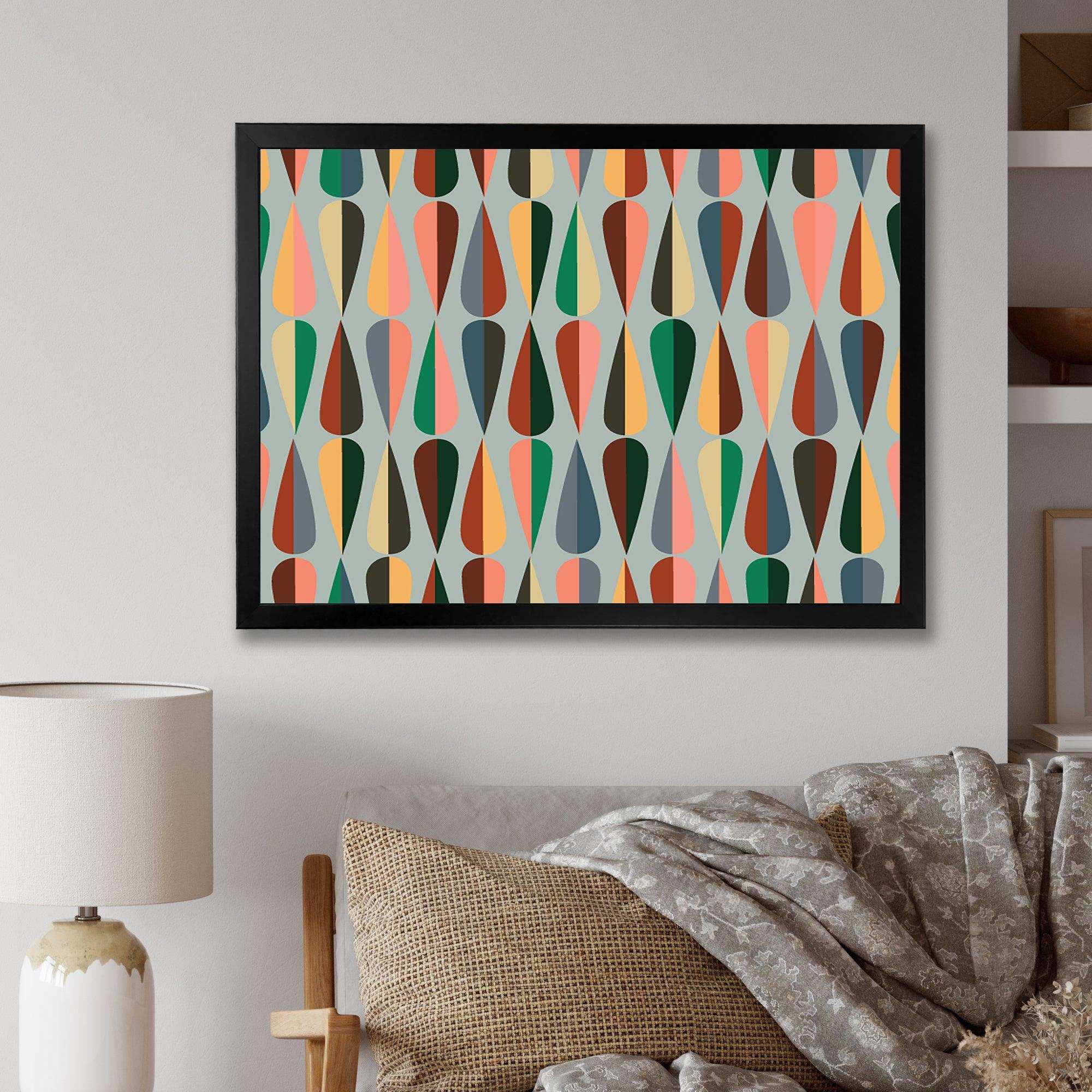 Retro Abstract Drops IX