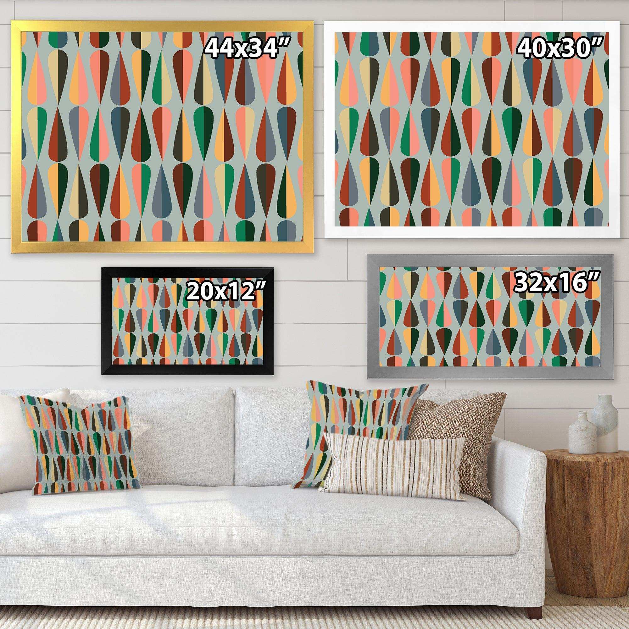 Retro Abstract Drops IX