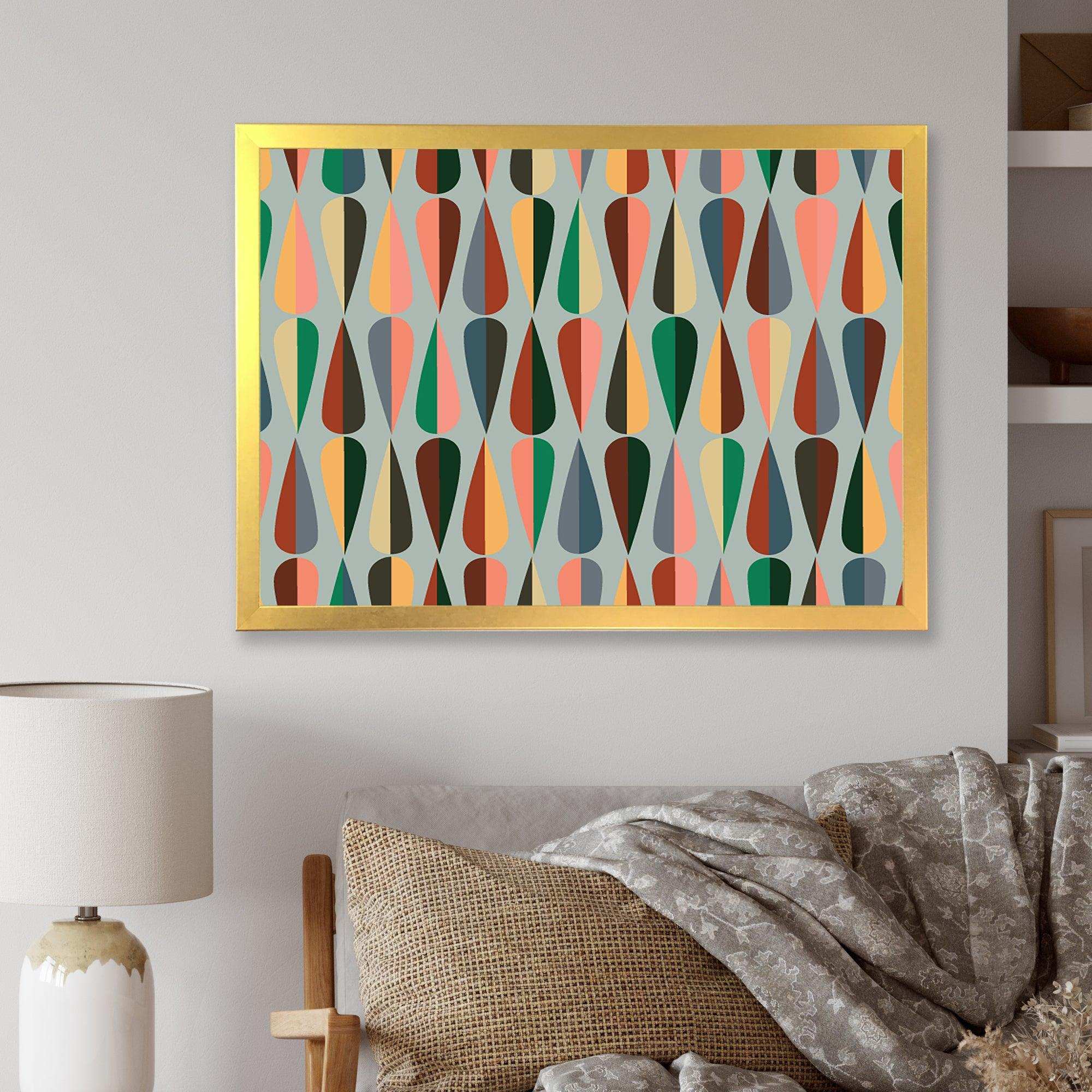 Retro Abstract Drops IX