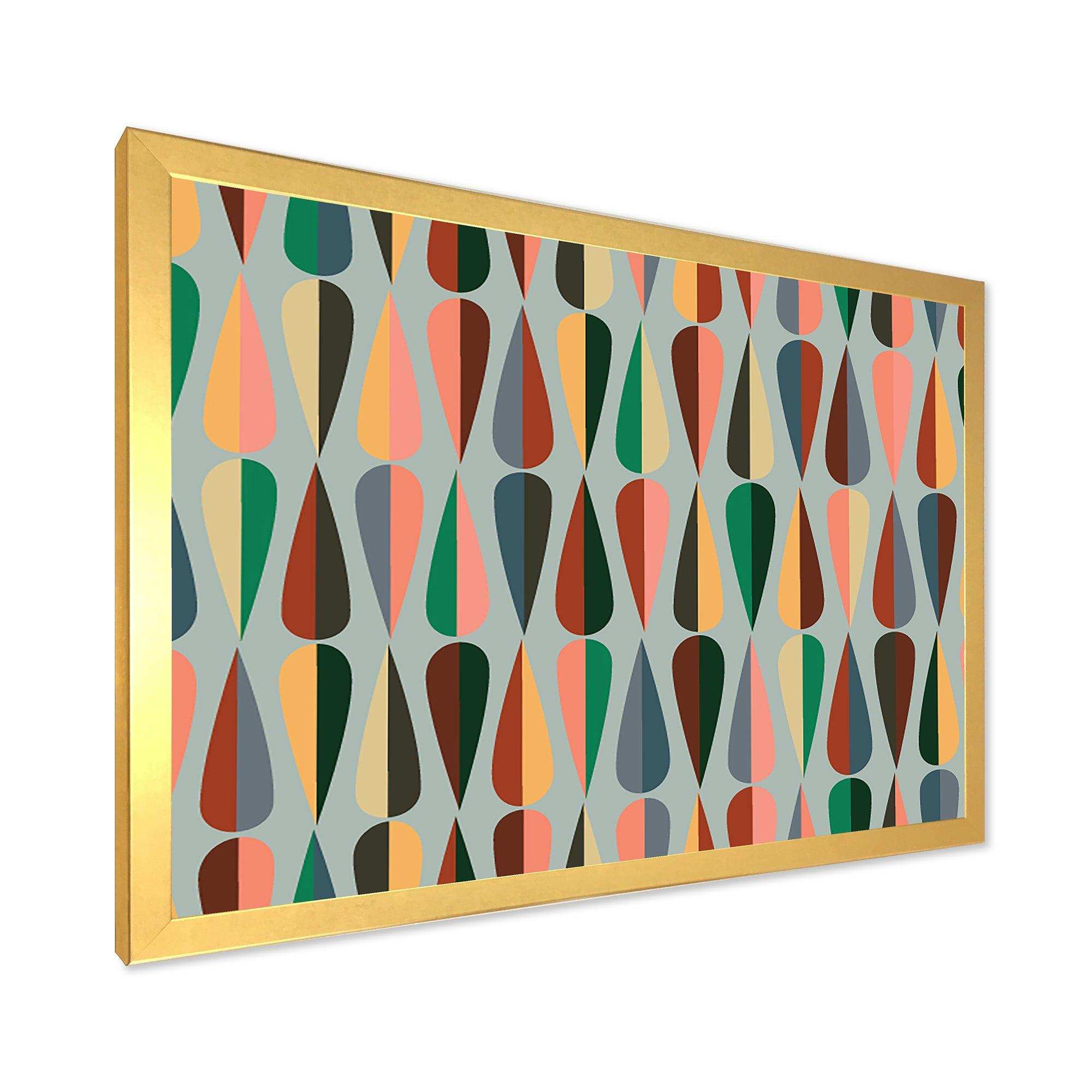 Retro Abstract Drops IX