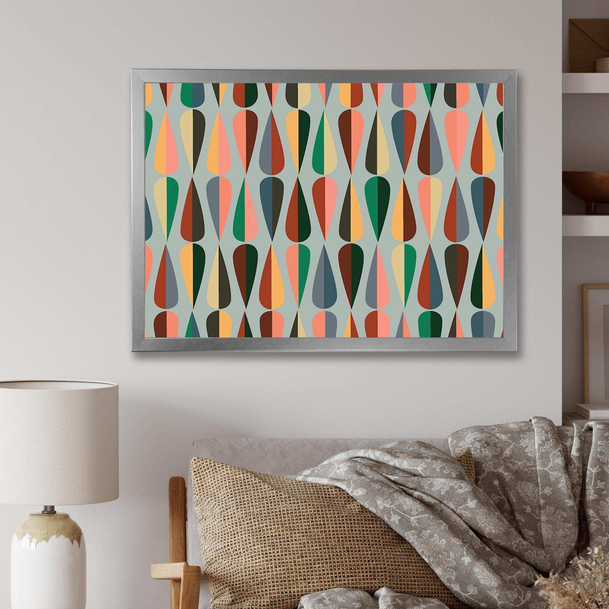 Retro Abstract Drops IX