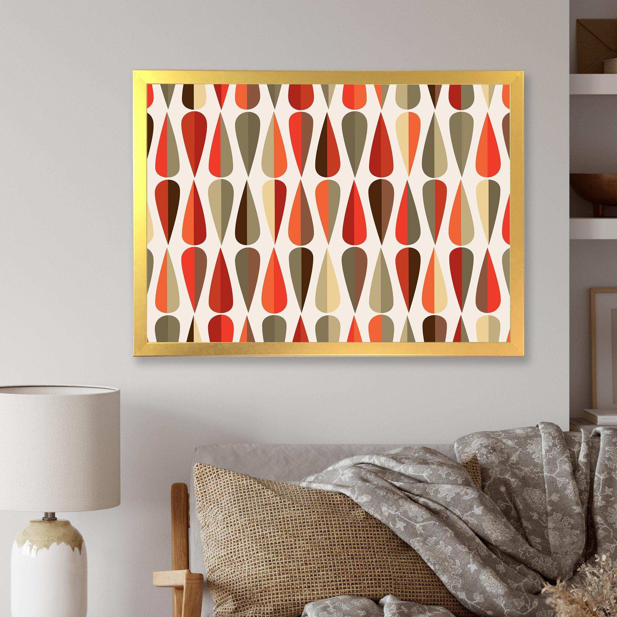 Retro Abstract Drops IV