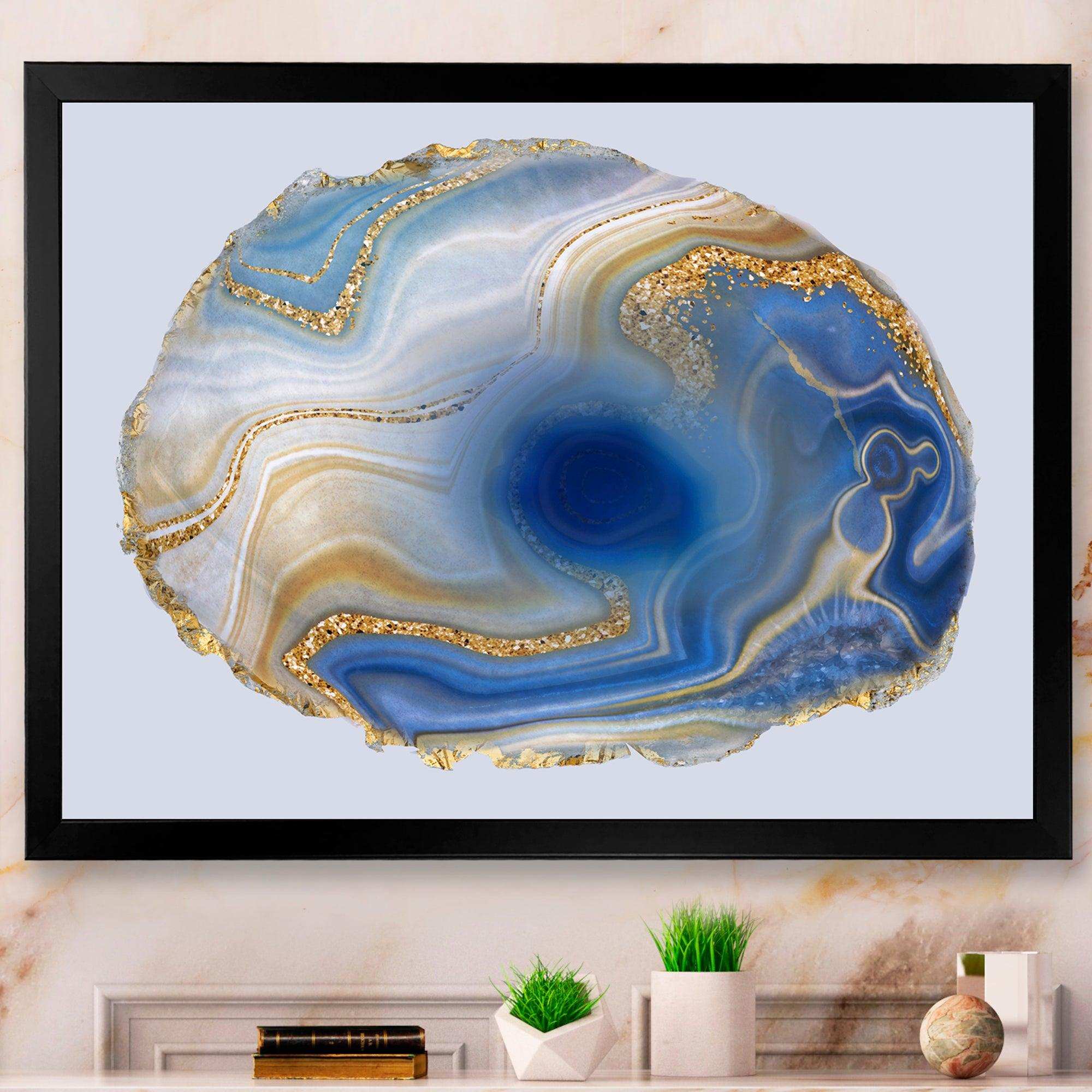 Ocean Blue Golden Jasper Agate I