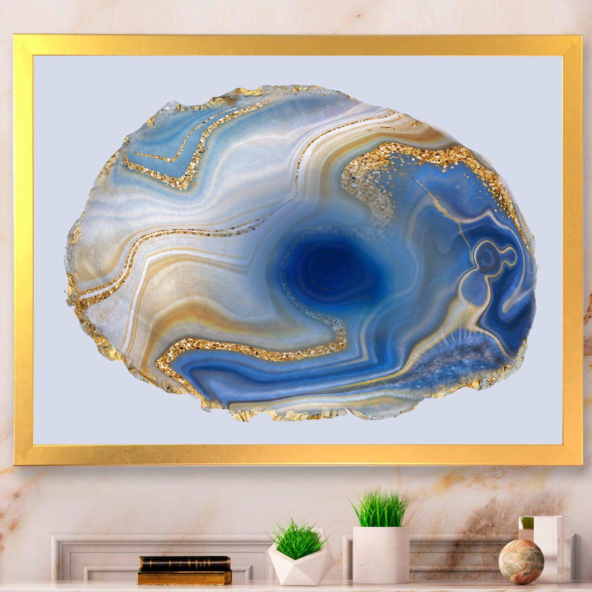 Ocean Blue Golden Jasper Agate I