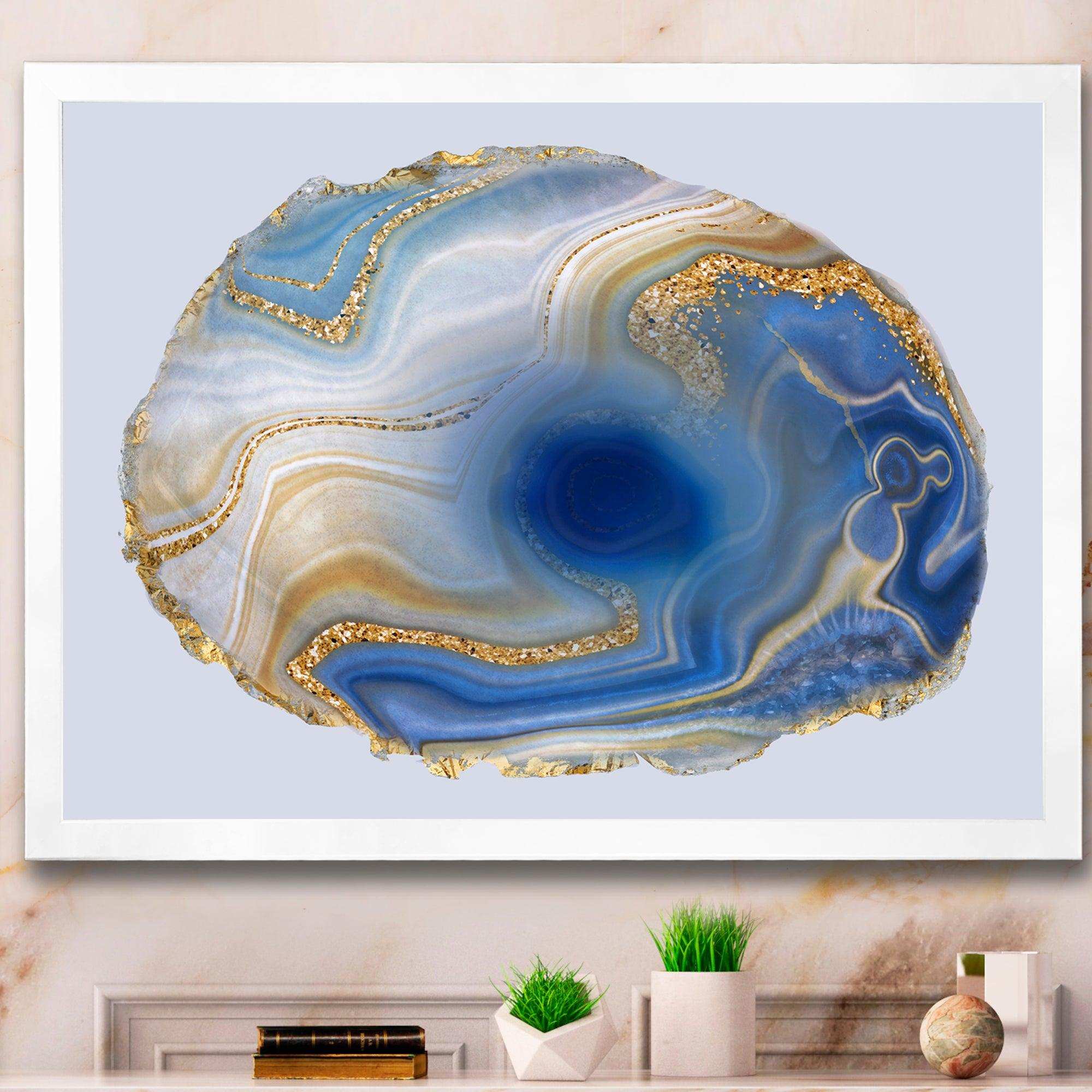 Ocean Blue Golden Jasper Agate I