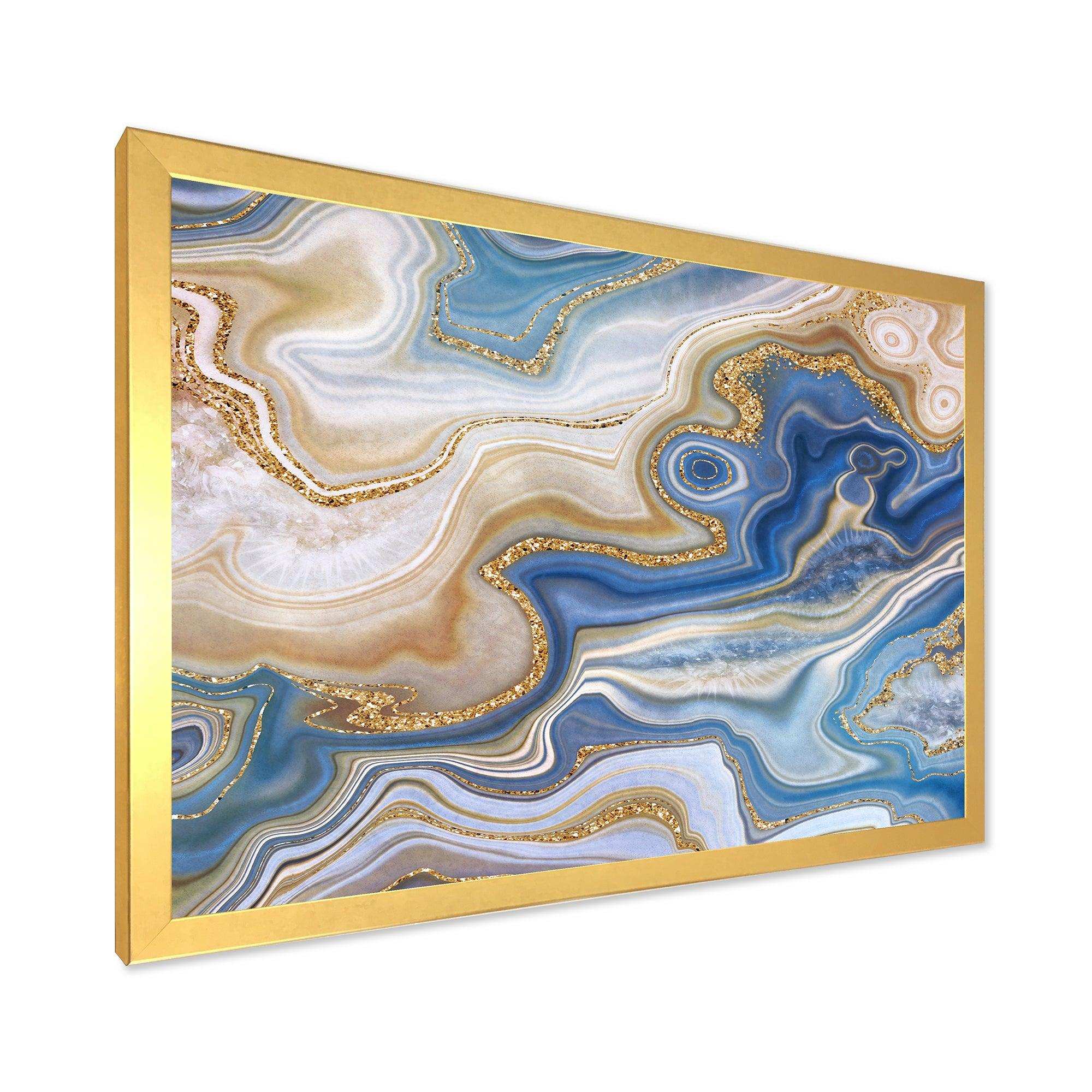 Ocean Blue Golden Jasper Agate II