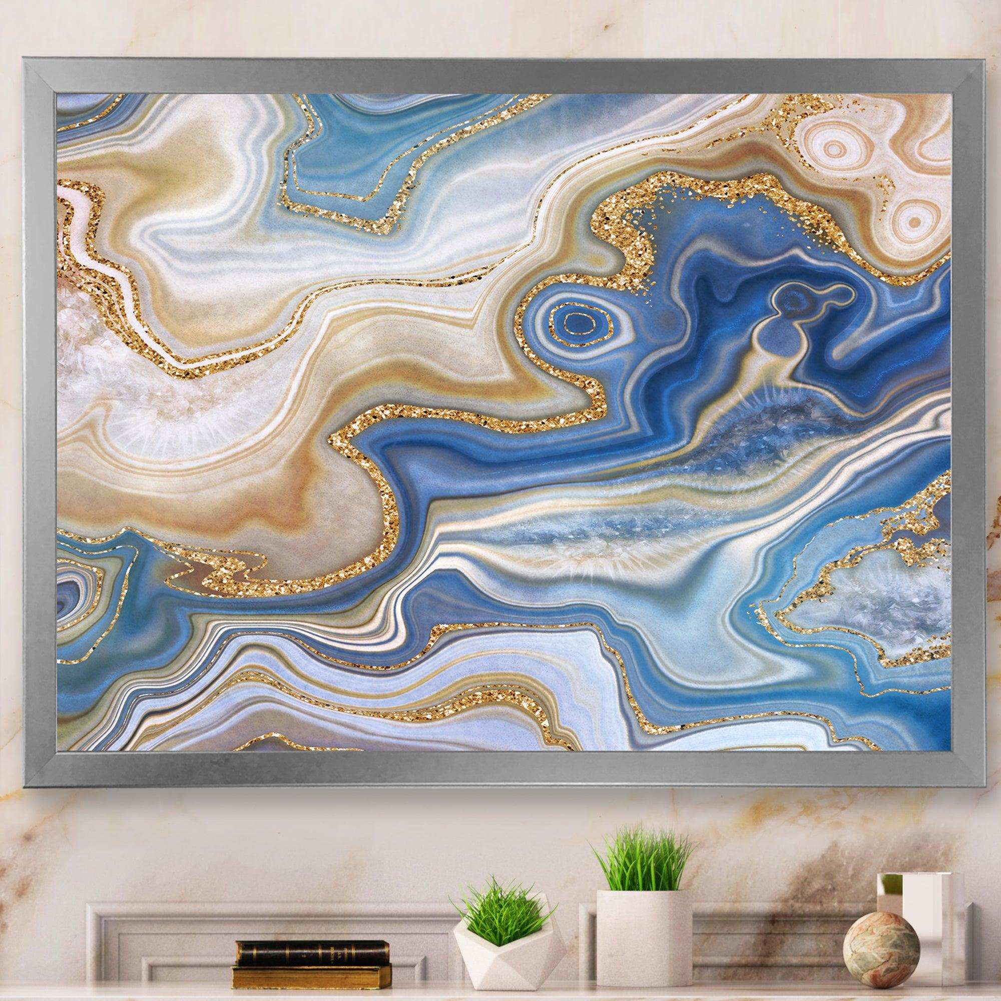 Ocean Blue Golden Jasper Agate II