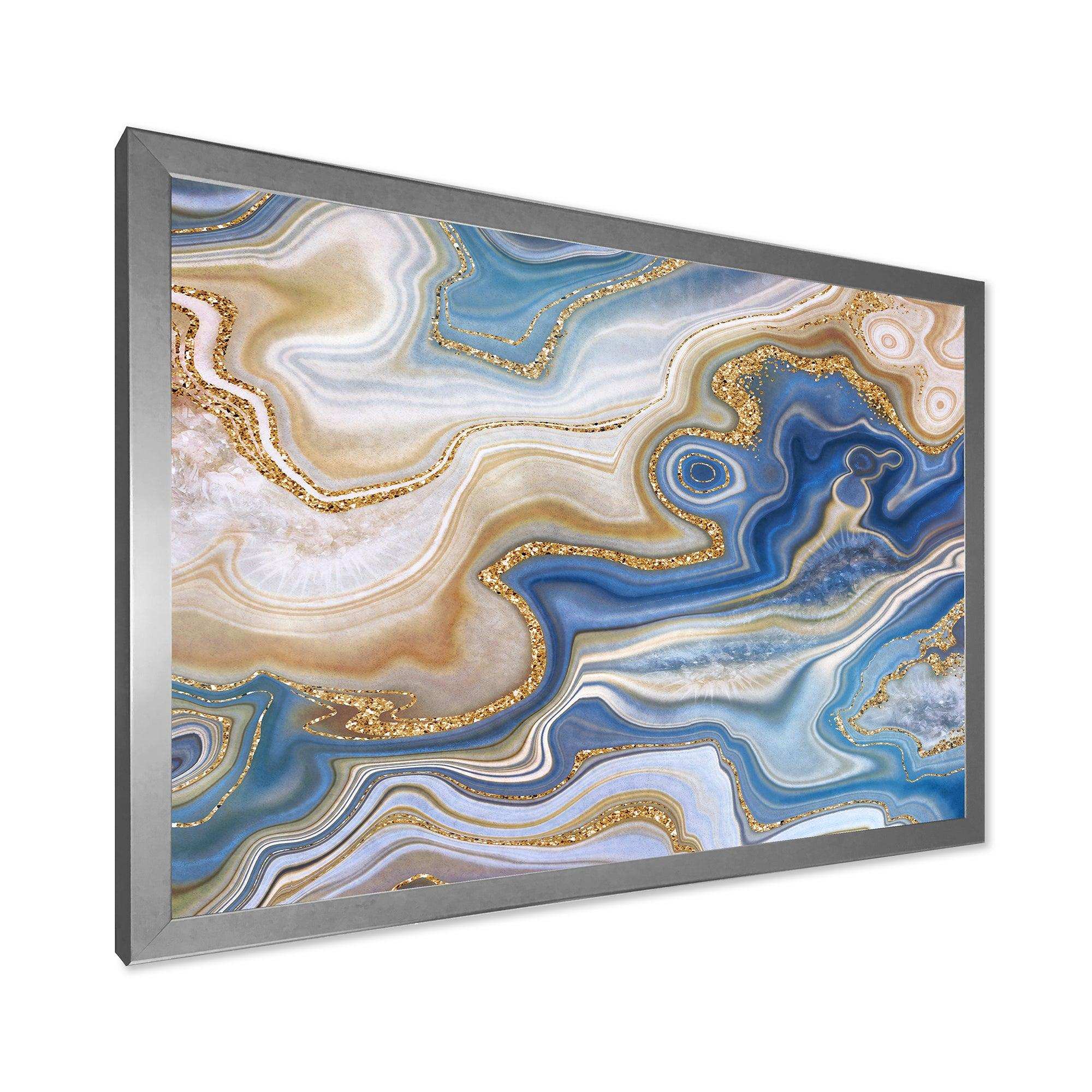 Ocean Blue Golden Jasper Agate II