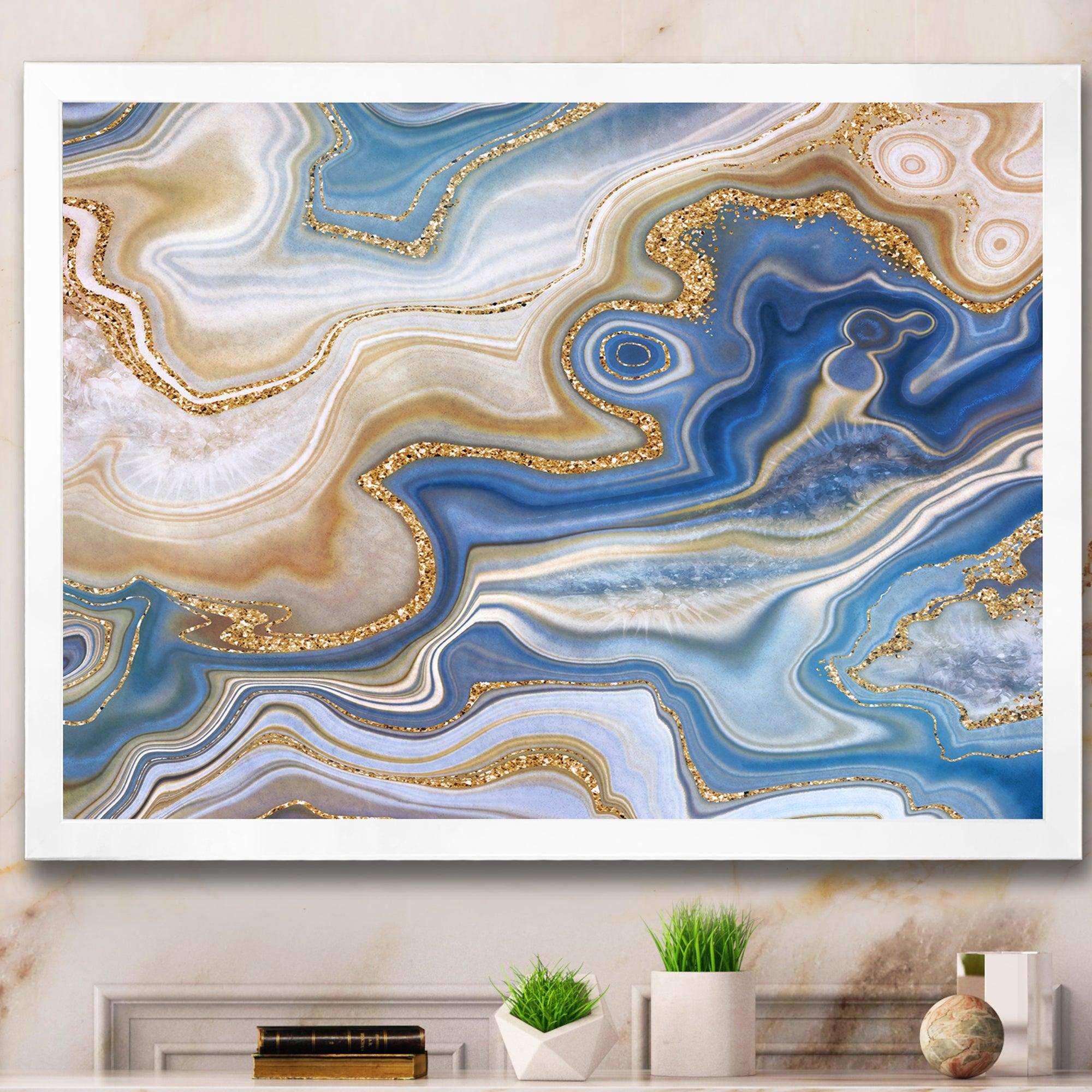 Ocean Blue Golden Jasper Agate II