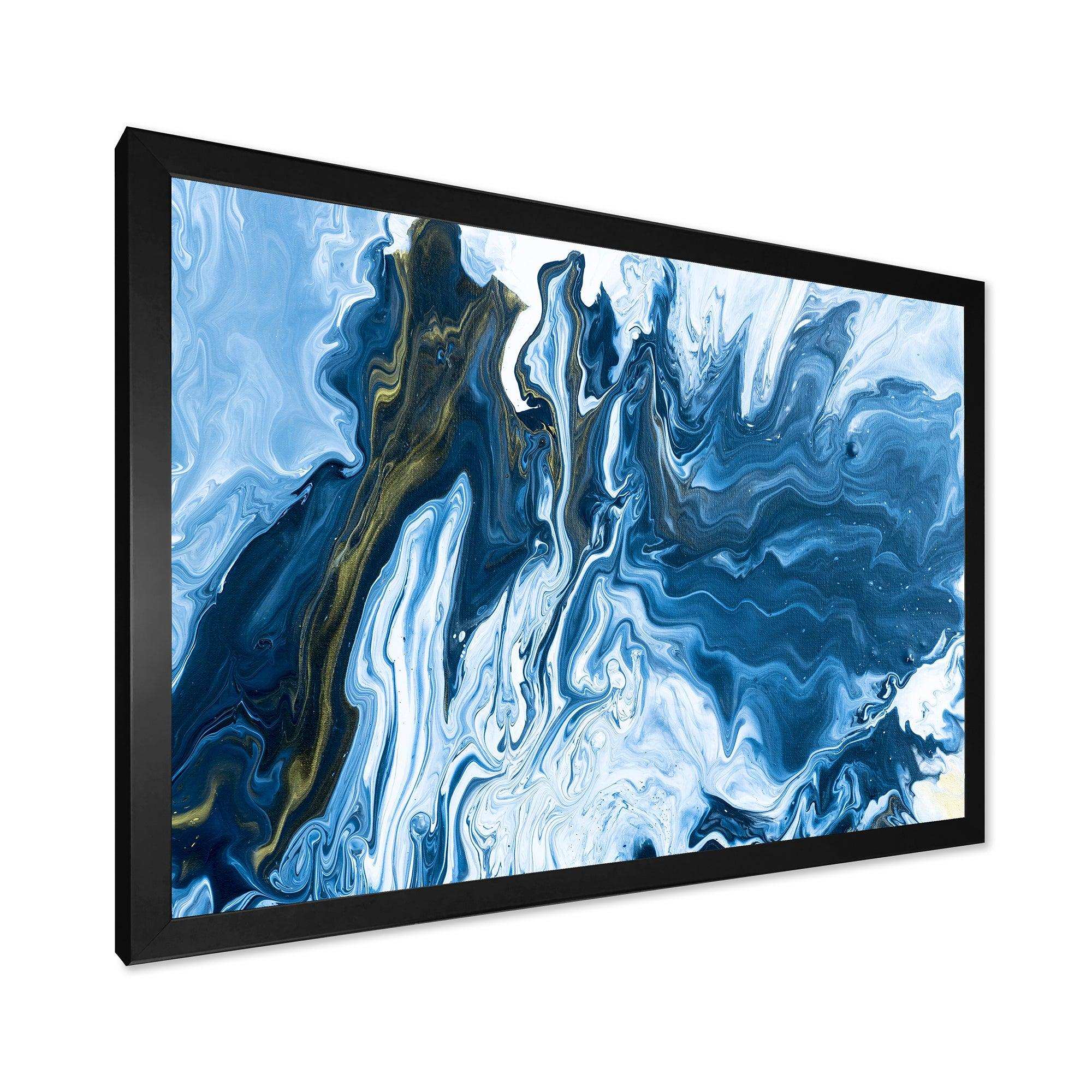 White, grey and White Hand Painted Marble Acrylic III