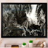 White, grey and White Hand Painted Marble Acrylic IV