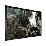 White, grey and White Hand Painted Marble Acrylic IV