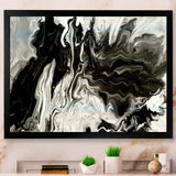 White, grey and White Hand Painted Marble Acrylic IX