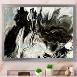 White, grey and White Hand Painted Marble Acrylic IX