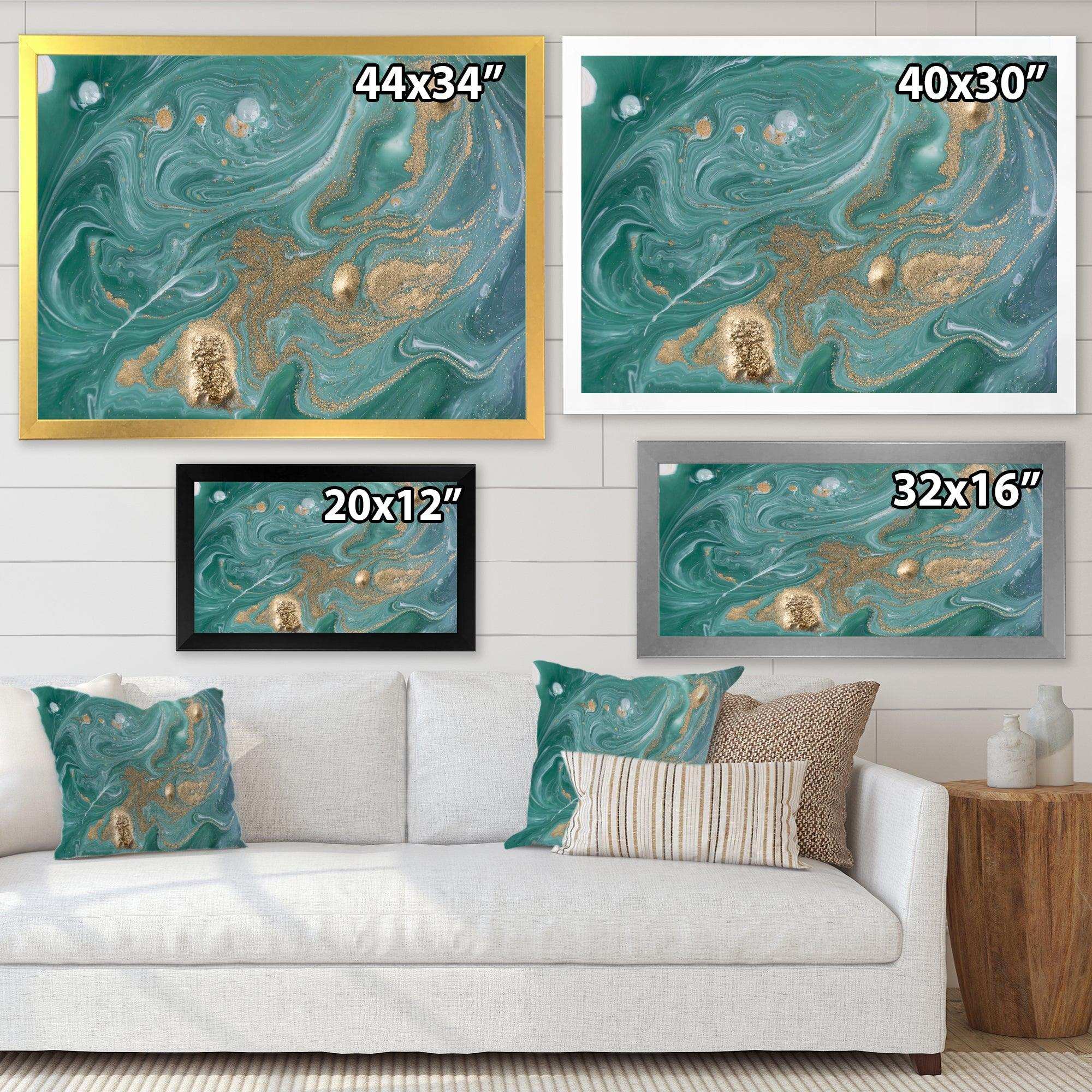 Nature Green and Gold Marble