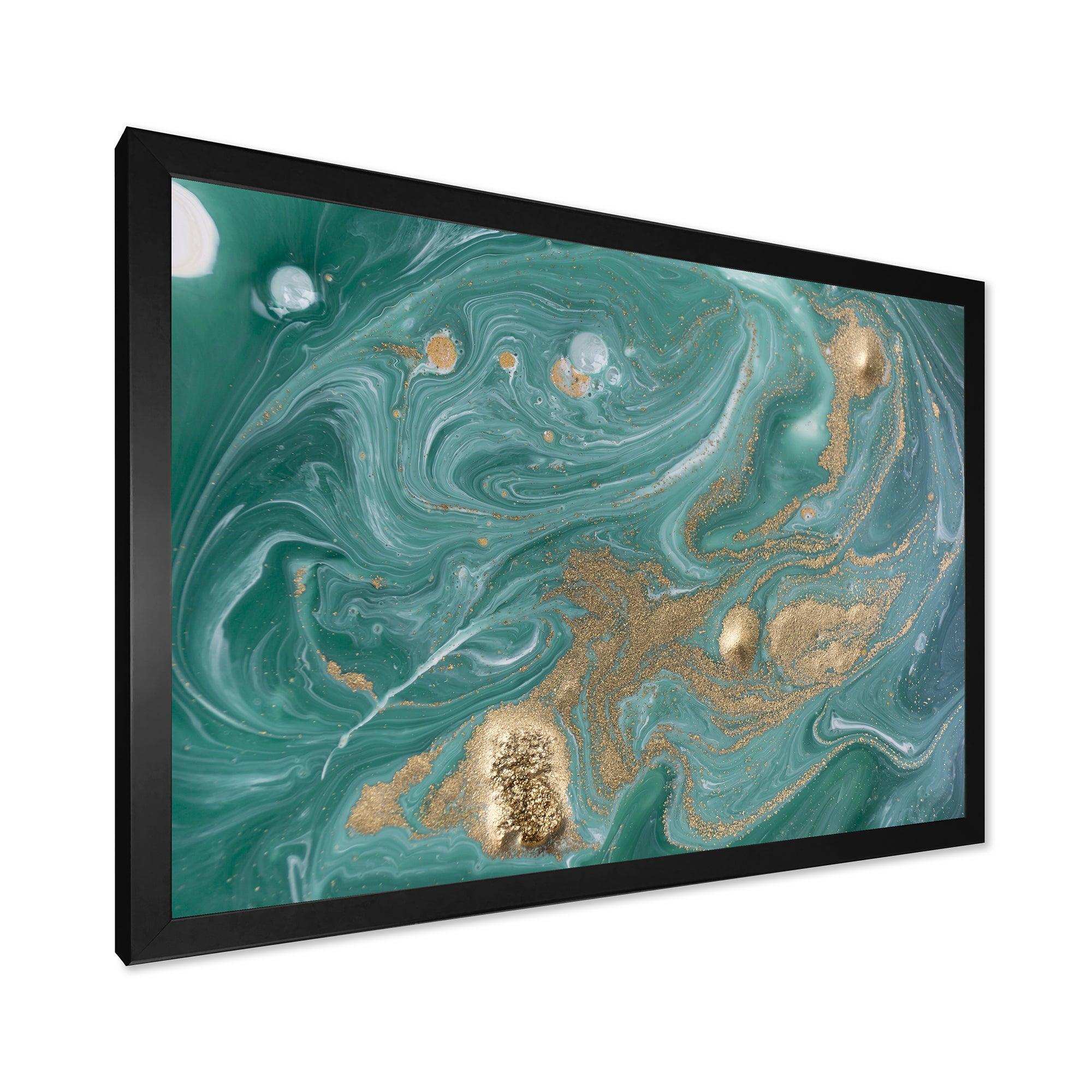 Nature Green and Gold Marble