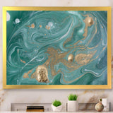 Nature Green and Gold Marble