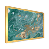 Nature Green and Gold Marble