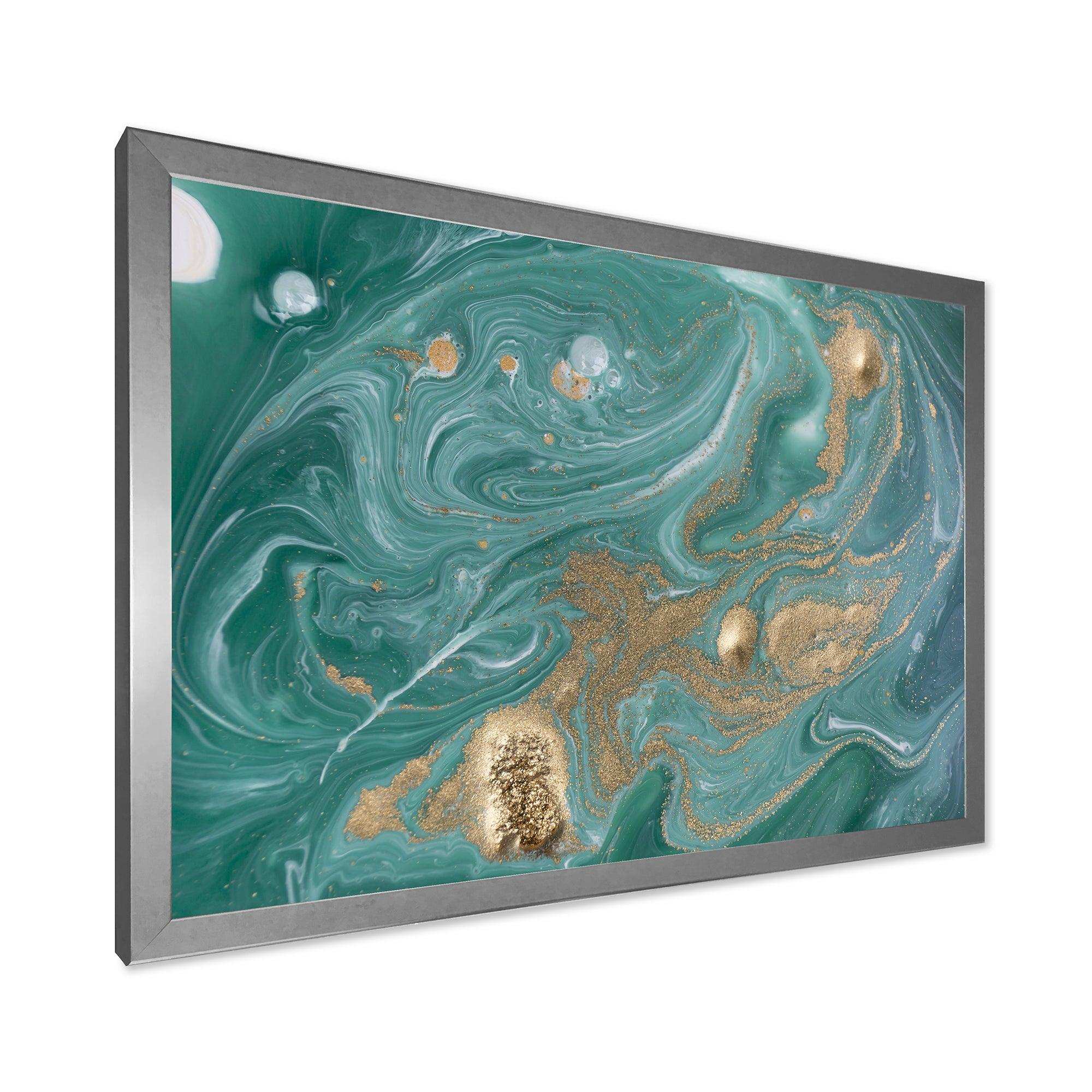 Nature Green and Gold Marble