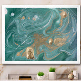 Nature Green and Gold Marble