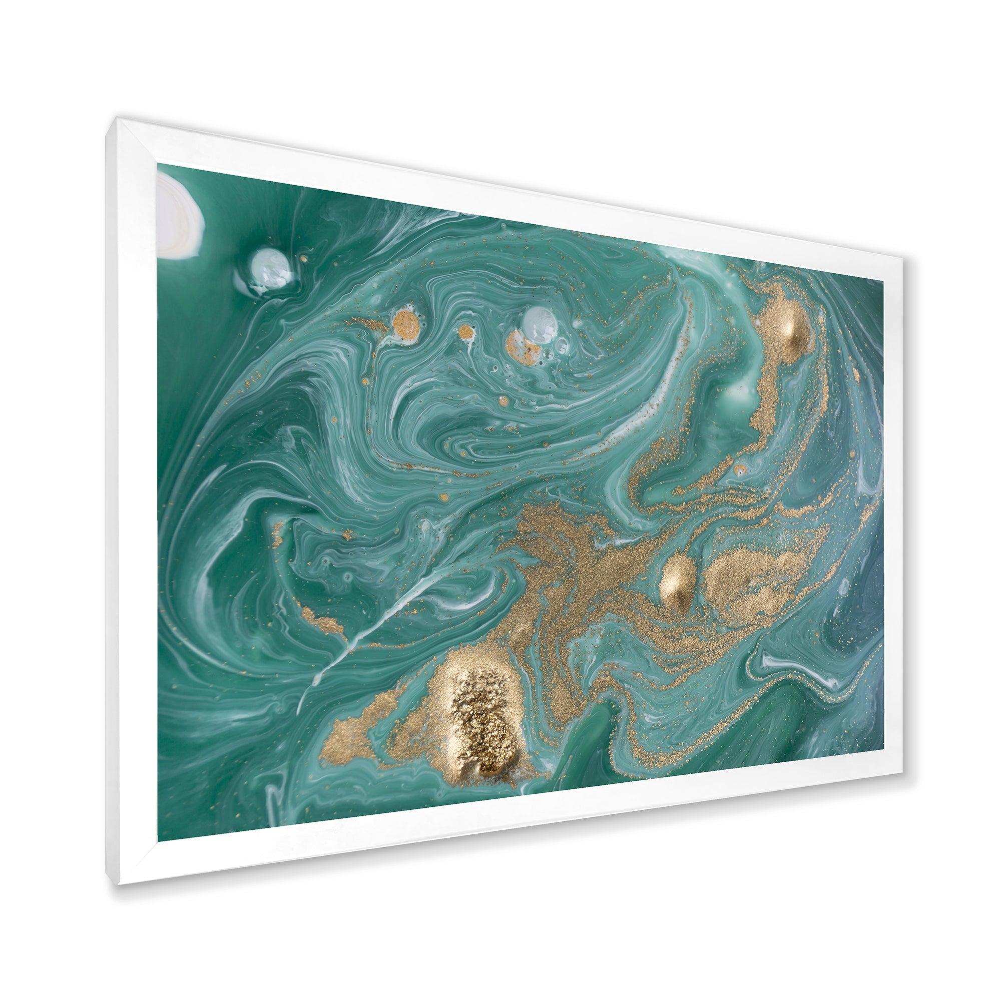 Nature Green and Gold Marble