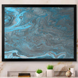 Blue and Gray Marble Landscape