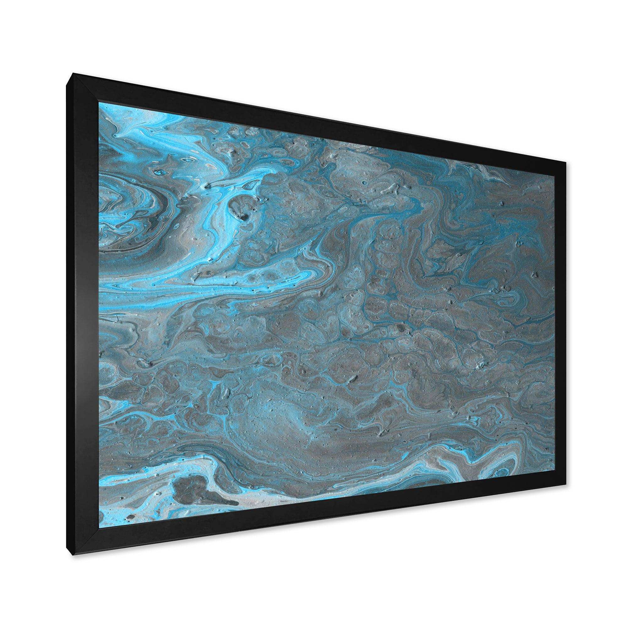 Blue and Gray Marble Landscape