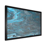 Blue and Gray Marble Landscape
