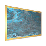 Blue and Gray Marble Landscape