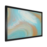 Turquoise Gold and Blue Marble