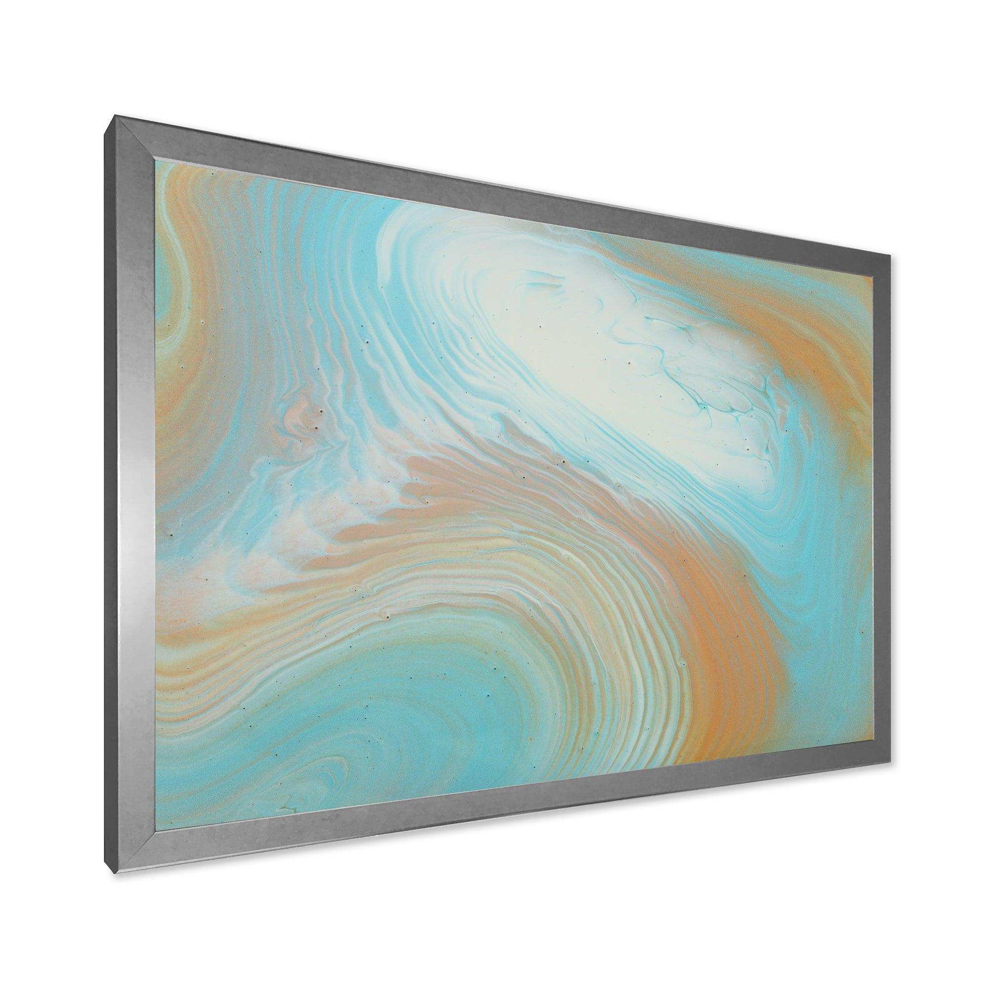 Turquoise Gold and Blue Marble