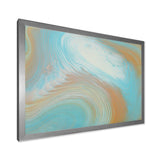 Turquoise Gold and Blue Marble