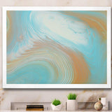 Turquoise Gold and Blue Marble